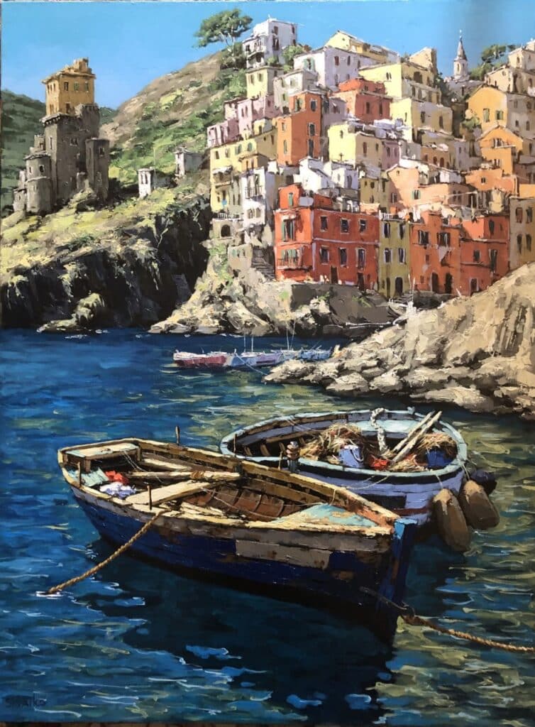 Cinque Terre Boat - D'May Galleries