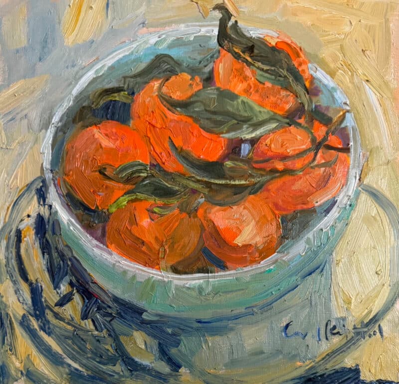 Oranges in Favorite Ceramic Bowl