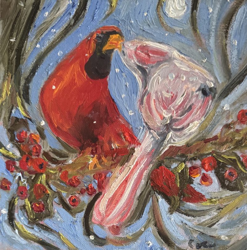 Winter Love Birds